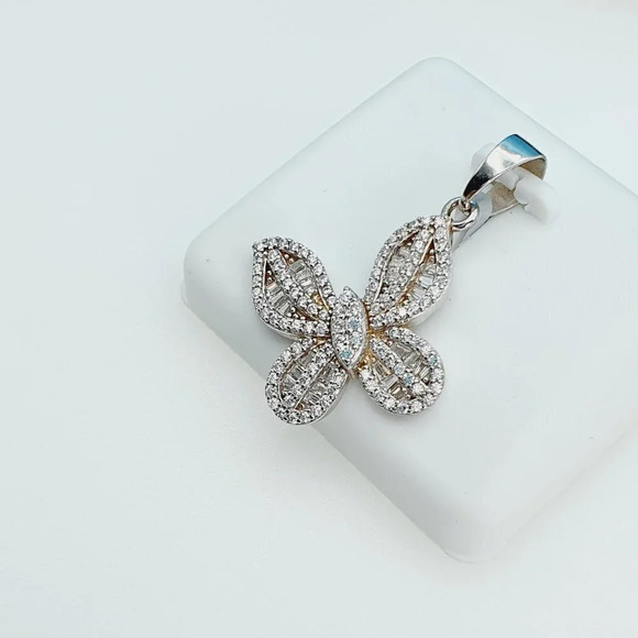 - "925 Sterling Silver Cubic Zirconia Pendant, UU1P6A6032 - Picture 7 of 7